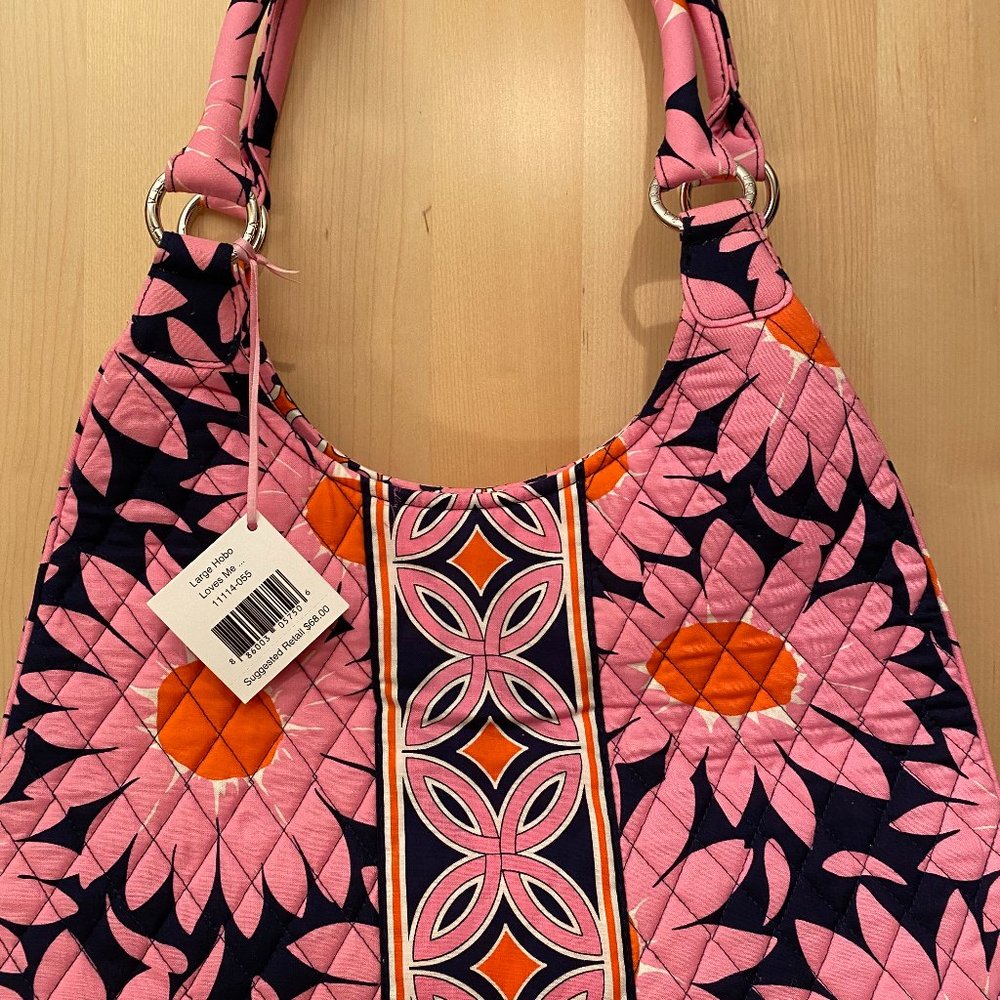 Vera Bradley Large Hobo - Loves Me - Picture 3 of 6